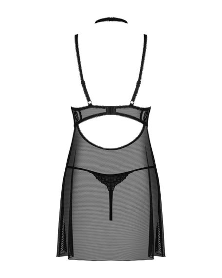 Пеньюар Obsessive Elizenes babydoll & thong S/M | Зображення 6