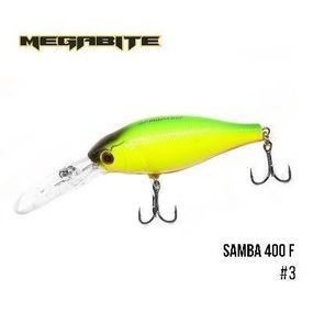 Воблер Megabite  Samba 400 F (70 мм,  17,5гр, 4 m) (3)
