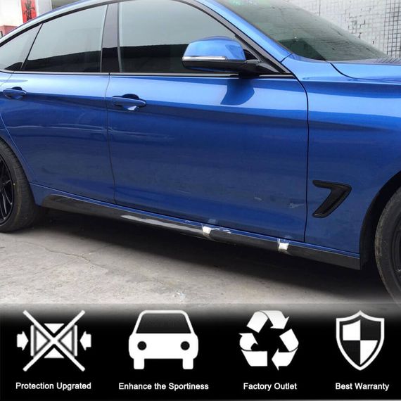 Накладки на пороги (для F34 M-Sport, Карбон) для BMW 3 серия F-30/31/34 2012-2019 гг | Зображення 1