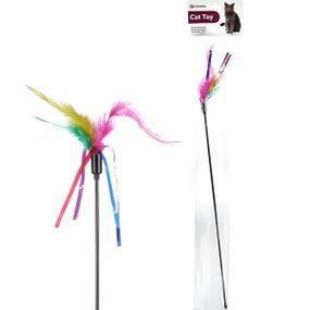 Іграшка для котів Flamingo Teaser Feathers, 48 см