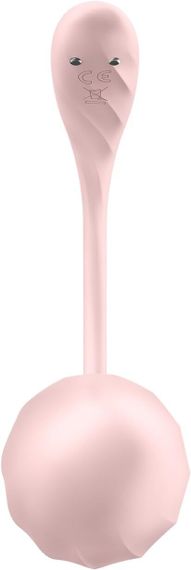 Смарт-віброяйце Satisfyer Ribbed Petal Connect App Rose, керування зі смартфона, пульт ДК | Зображення 3