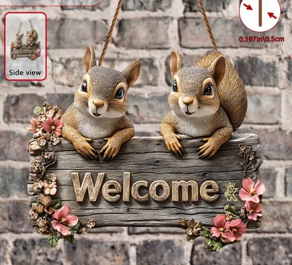 Табличка-постер  Welcome Белки