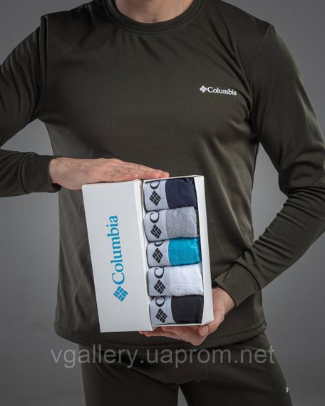 Набір трусів Columbia, подарунковий комплект трусів Коламбія в коробці на 2-5 штук, білизна Columbia 2-5 шт