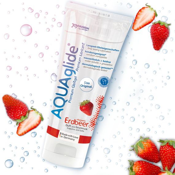 Лубрикант AQUAglide Strawberry, 100ml | Зображення 4