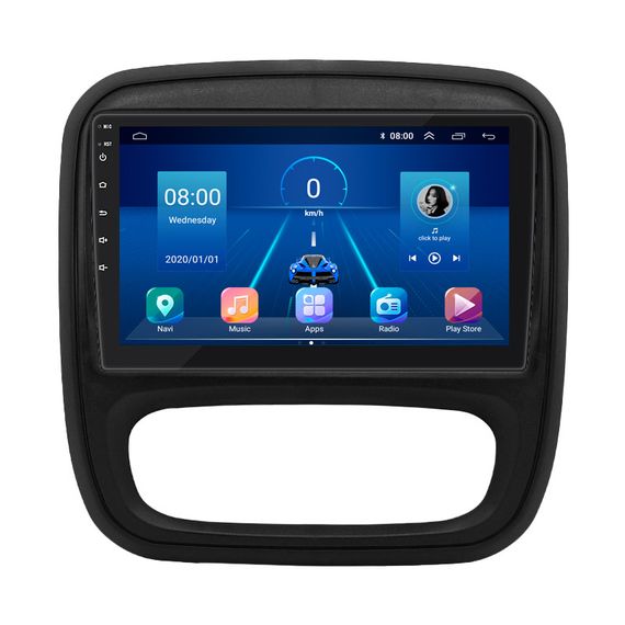 Штатная магнитола 9" Lesko для Opel Vivaro B 2014-2018 6/128Gb 4G Wi-Fi GPS Top Опель