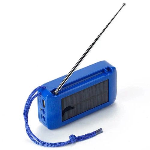 Колонка портативная с солнечной батареей Bluetooth T&G TG368 blue синяя | Зображення 2