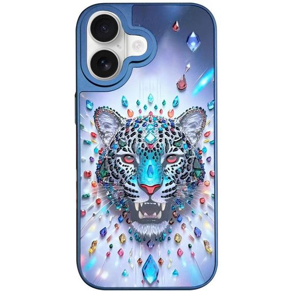 Чехол TPU+PC Crystal Hunt with MagSafe для Apple iPhone 17 (6.3") Blue