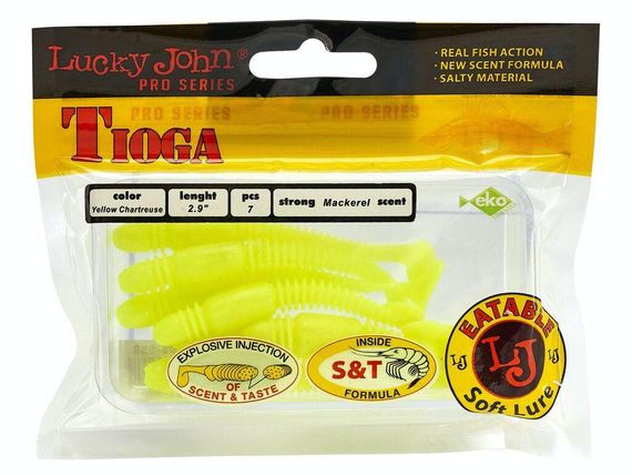 Виброхвост Lucky John Лаки Джон Tioga 2.9" S88 7шт | Зображення 2