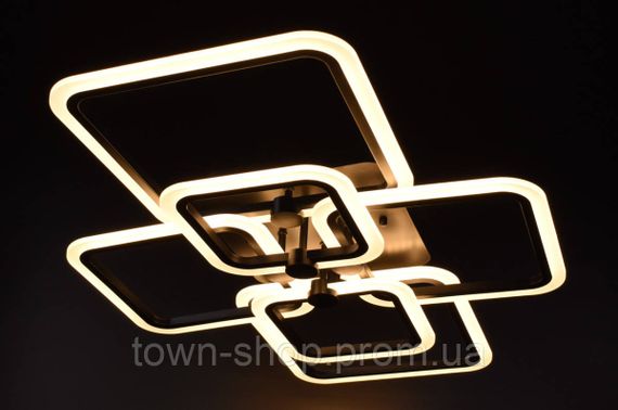 Люстра потолочная LED с пультом A2503/2+2+2-bk Черный 12х59х80 см. | Зображення 2