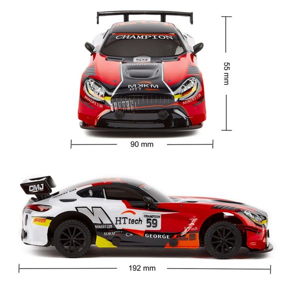 Автомобиль на радиоуправлении KS Drive 16599OB 1:24, 2.4 ГГц (Ghz), красный | Зображення 5