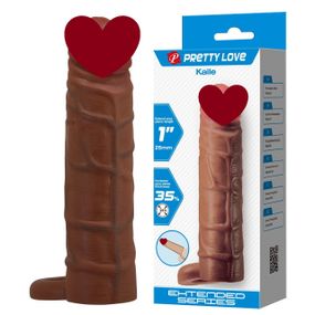 Удлиняющая насадка презерватив Pretty Love - Kaile 1" Brown, BI-026264-1 Sex Aura
