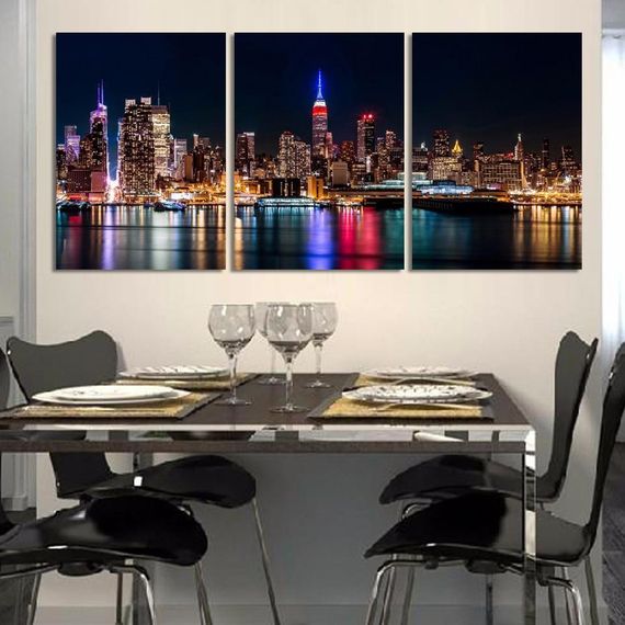 Модульная картина на холсте New York 135x65 см (H3_4565_YM005)