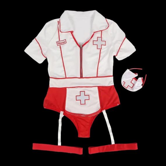 Сексуальний костюм медсестри Star Night, боді та головний убір sexstyle | Зображення 3