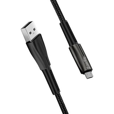 Дата кабель ColorWay USB 2.0 AM to Micro 5P 1.0m zinc alloy + led black (CW-CBUM035-BK) (CW-CBUM035-BK) | Зображення 5