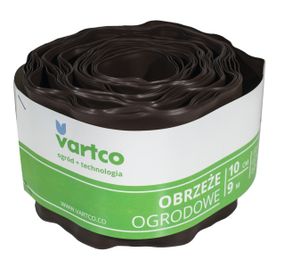 Бордюрная лента  10 см 9 метров коричневая VARTCO (Польша)