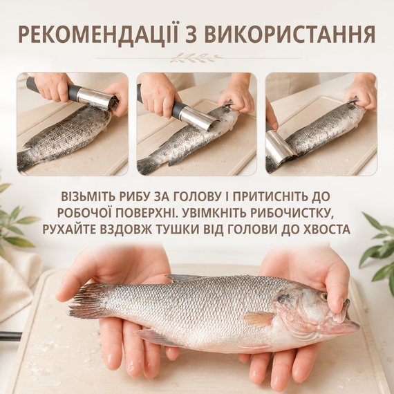 Рыбочистка аккумуляторная электрическая AND1781 / Скребок электрический для удаления рыбьей чешуи / Чистилка для рыбы | Зображення 2