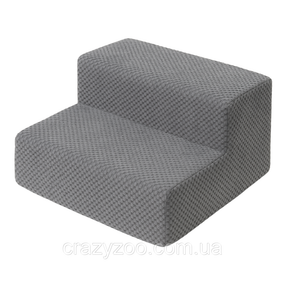 Ступеньки двухэтажные для собак и котов PolyPet серые 40x40x20 см KPK0020-95