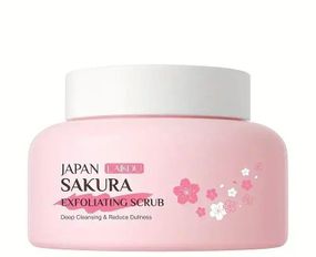 Скраб для обличчя з екстрактом Сакури Laikou Japan Sakura, 100г