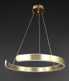 Люстра світлодіодна підвісна LED світильник для квартири на стелю лед 27871 Латунь 25-160х50х50 см.