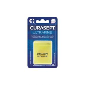 Зубна нитка Curasept ULTRAFINE надтонка, не вощена, з хлоргексидином, 50 м