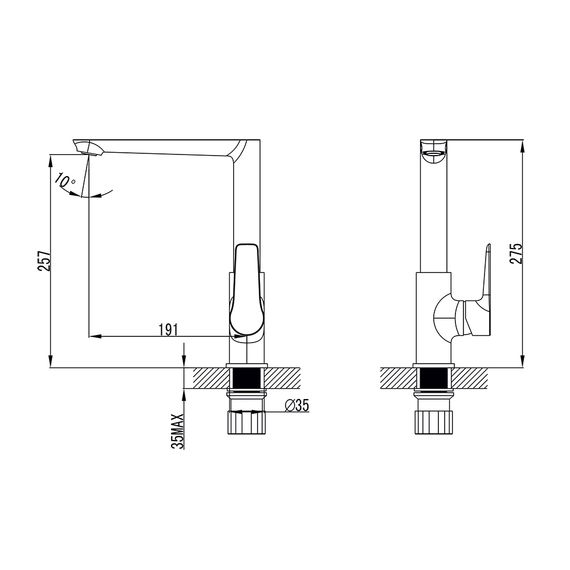 Змішувач для кухні Corso GARDA BC-4B221W | Зображення 4