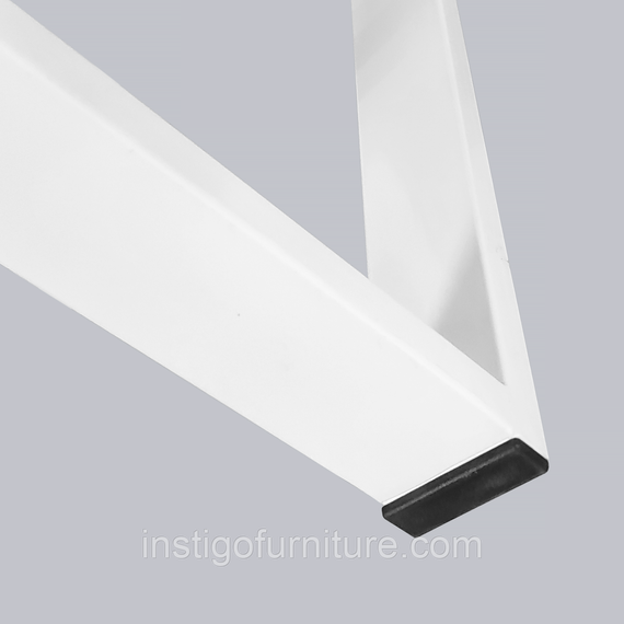 Опора для столу з металу 600×110mm, H=730mm (профільна труба: 50x20mm) Білий | Зображення 3