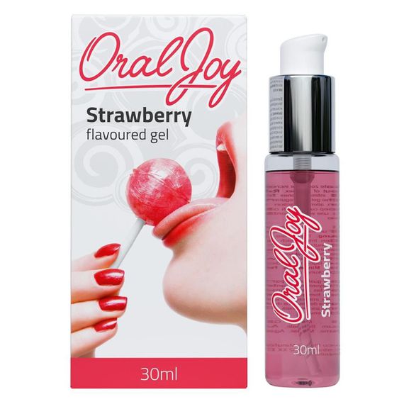 Оральний лубрикант Oral Joy Strawberry, полуниця, 30 мл