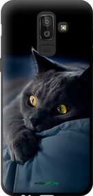 Чохол на Samsung Galaxy J8 2018 Димчастий кіт "825b-1511-2448"