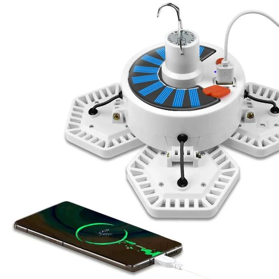 Переносний LED світильник із сонячною панеллю та PowerBank 5000мАг XPRO 5000mAh (234568178_324) | Зображення 1