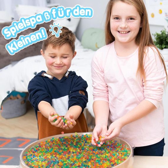 Гідрогелеві кульки Орбізи TULADUO, набір 4 в 1, 270 г, 50000 шт., 2-3.5 мм, різнокольорові, з резиновими кульками | Зображення 5