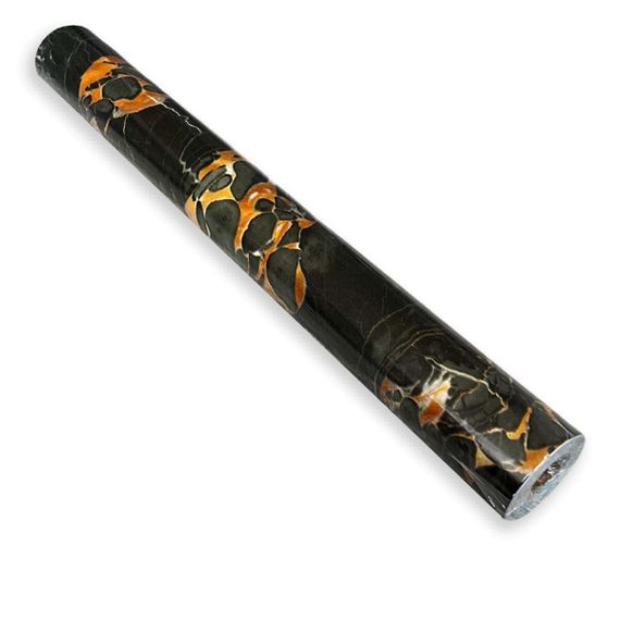 Самоклеюча плівка 0,45х10м х 0,07мм Чорний мармур з жовтим SW-00001282 | Зображення 2