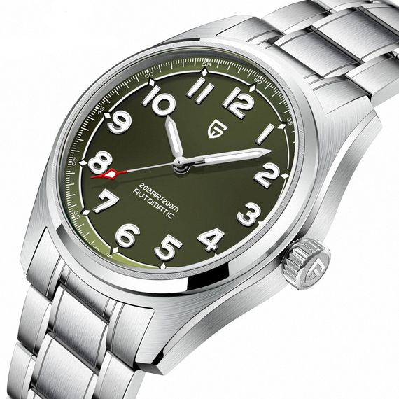 Годинник P2agani Design PD-1717 Silver-Green | Зображення 1