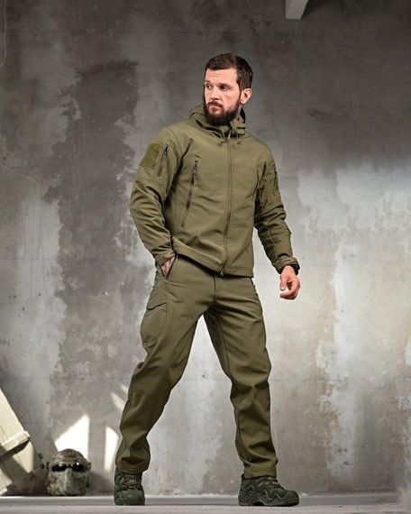 Тактичний костюм софтшов softshell олива ВТ7949 | Зображення 1