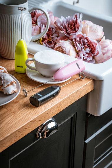 Спінювач молока Mesko MS 4462 зелений ручний капучинатор для кави лате какао | Зображення 3