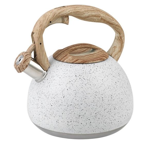 Чайник Unique із свистком UN-5306 2,7л мармур. MU-213 Колір: білий | Зображення 6