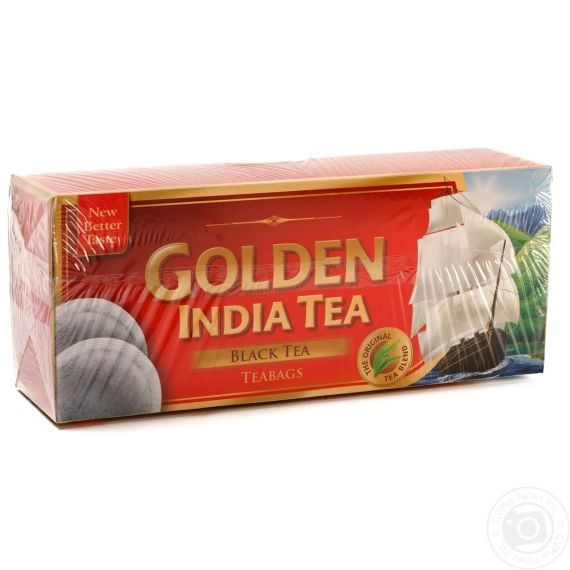 Чай чорний дрібнолистовий в пакетиках Golden Indian Tea (100шт), Польща
