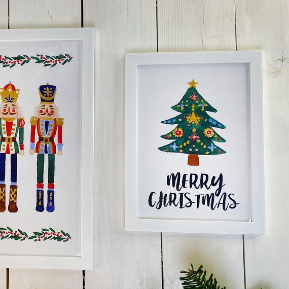 Постер в рамці Marry Christmas 15x21 см, A5 (WMT5_23NG011_WH)