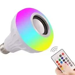 Світлодіодна лампа з Bluetooth колонкою Bulb 12Вт в патрон Е27, RGB світильник з динаміком та пультом PRP | Зображення 7