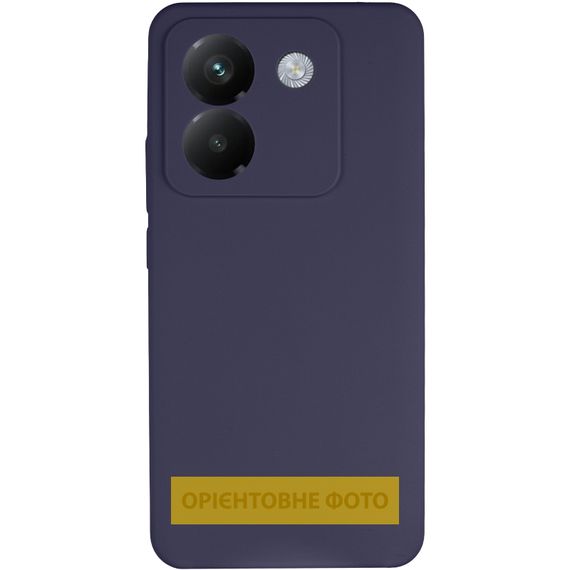 Чохол Silicone Cover Lakshmi Full Camera (AAA) для Xiaomi Poco M7 Pro 5G Темно-синій / Midnight blue | Зображення 1