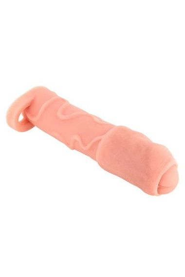 Насадка на член Real Body — Real Extender DICKY із закритою головкою та кільцем для мошонки | Зображення 1
