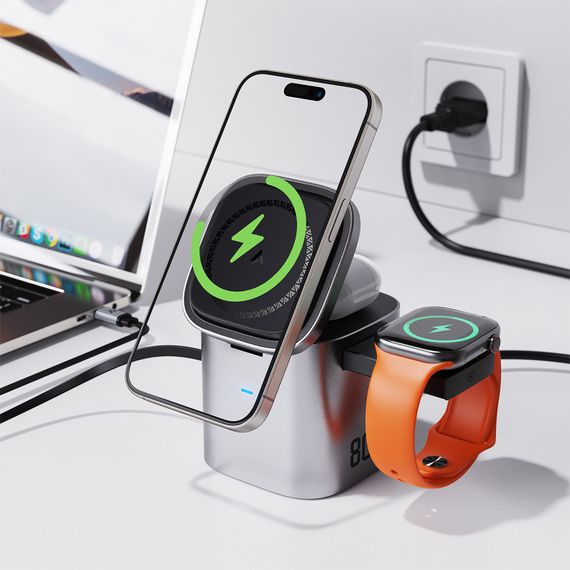 БЗП Acefast Z9 6in1 35W GaN + МЗП 45W Metal grey | Зображення 2