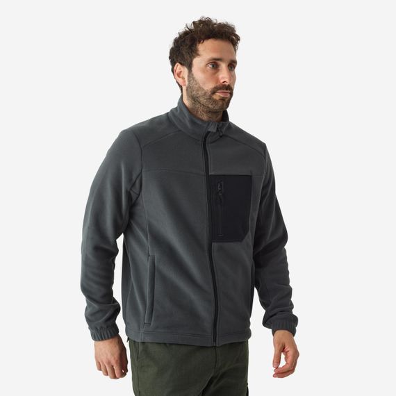 Флісова кофта 500 для полювання сіра - XXXXL