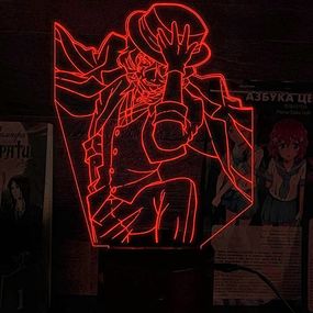 Акриловий світильник-нічник Чуя Накахара 3 червоний tty-n002286