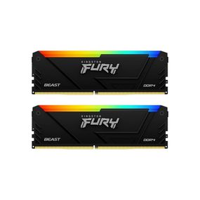 Модуль пам'яті для комп'ютера DDR4 32GB (2x16GB) 3600 MHz FURY Beast RGB Kingston Fury (ex.HyperX) (KF436C18BB2AK2/32)