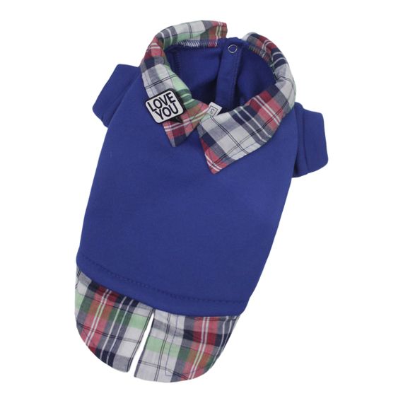 Толстовка з сорочкою синя Y-297 | Зображення 2