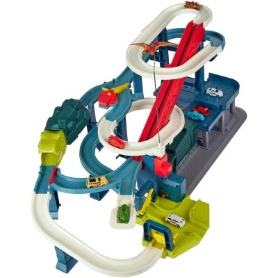 Ігровий набір ZIPP Toys Dino автотрек-міська розв&apos;язка електричний, 8 машинок (6603A) | Зображення 9