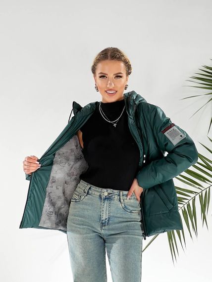 Утеплена куртка, арт.417/1, пляшка | Зображення 7