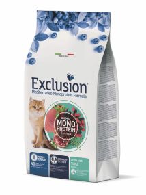 Повнораціонний сухий корм Exclusion Cat Sterilized Tuna з тунцем для стерилізованих котів 1,5 кг