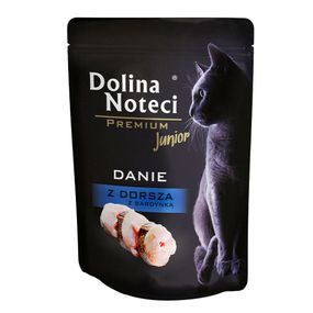 Dolina Noteci Premium Danie паучи для кошенят 85 г х 10 шт (треска і сардина)