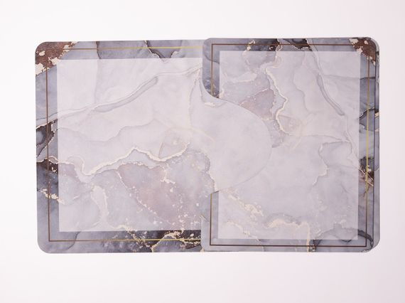 Набір килимків для ванної та туалету Grey Marble 50*80/40*50 см Yiwu HP-42-178 | Зображення 5